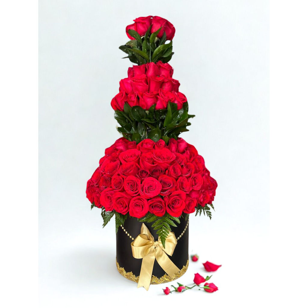 CILINDROS Y CORAZONES CON FLORES 