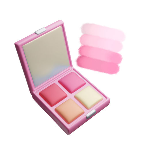 Rubor, iluminador y contorno